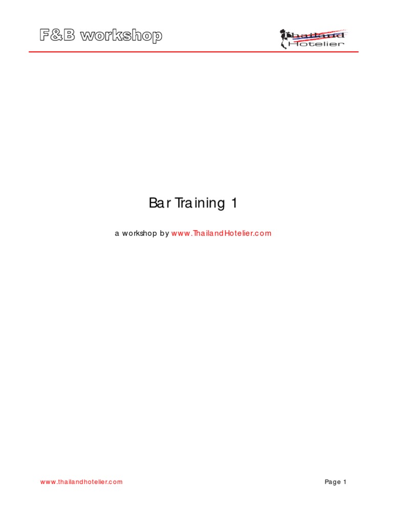 Essential Bartending Techniques Guide | PDF | Cocktails | Drink