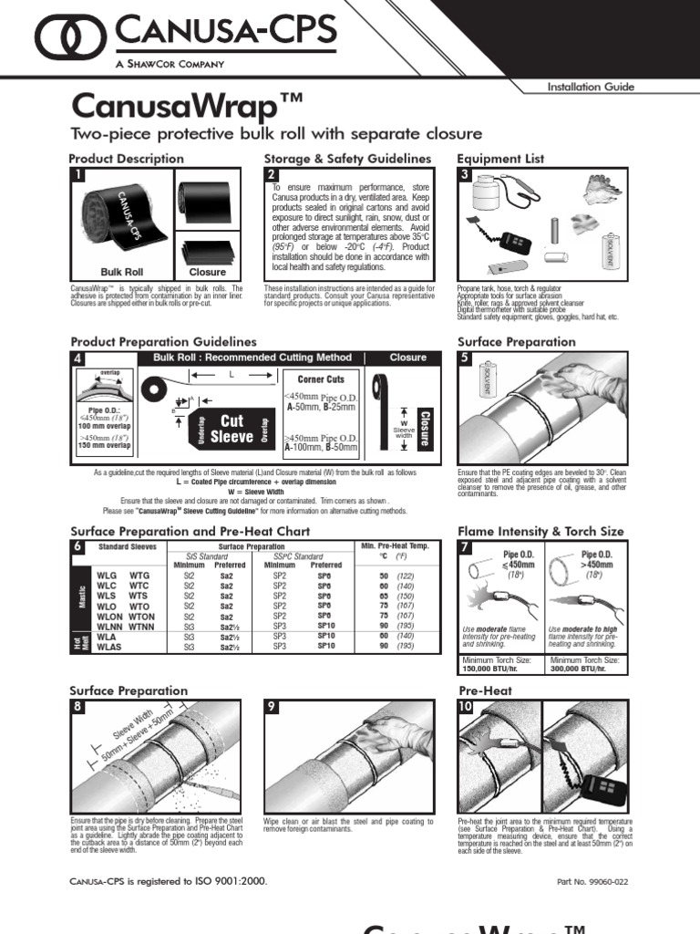 Canusa Heat Shrink Sleeve PDF PDF Building Engineering Nature