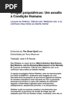 Drogas psiquiátricas Um assalto à condição humana - entrevista com Robert Whitaker-
