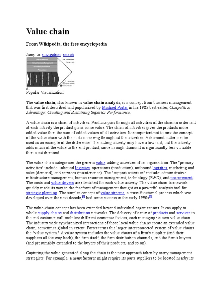Value Chain | PDF