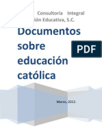 Documentos Sobre Educación Católica