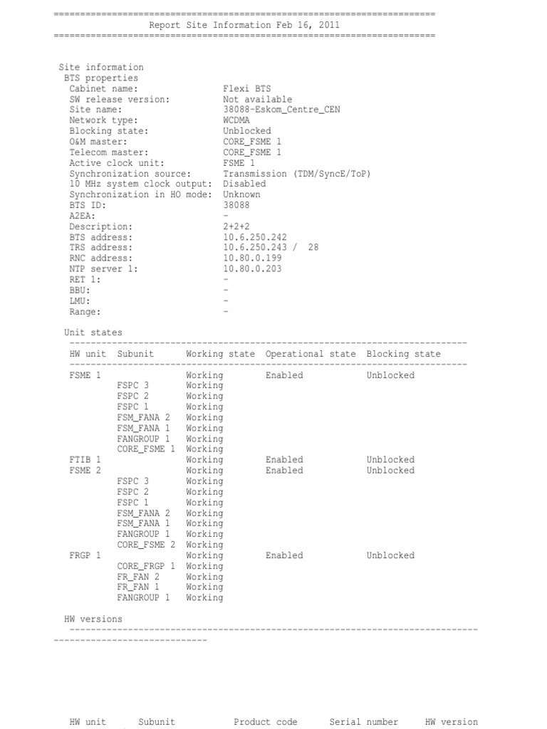 SiteInformation 38088-Eskom Centre CEN 20110216 | PDF | High Speed ...