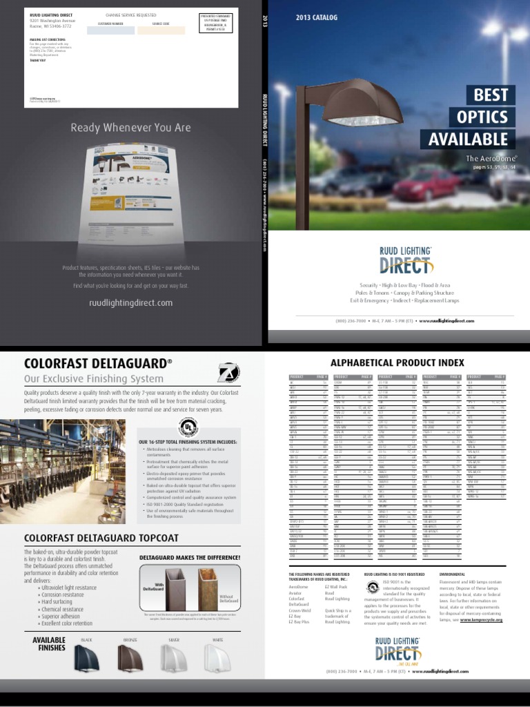 Catalog RUUD Lighting | PDF | Compact Fluorescent Lamp | Fluorescent Lamp