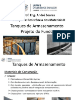 Projeto de fundo de tanque de armazenamento