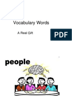 Vocabulary Words: A Real Gift