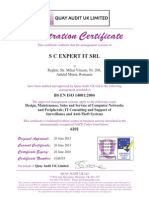 ISO 14001 Registration Certificate for IT Company