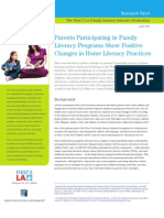 Parents Participating in Family Literacy Programs Show Positive Changes in Home Literacy Practices