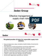 Sedex Group: Effective Management of Supply Chain Risks
