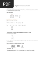 Binary Arithmetic - Negative Numbers and Subtraction: Not All Integers Are Positive