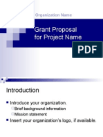 Grant Proposal For Project Name