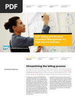 SAP Billing and Revenue Innovation Management for High-Volume Business