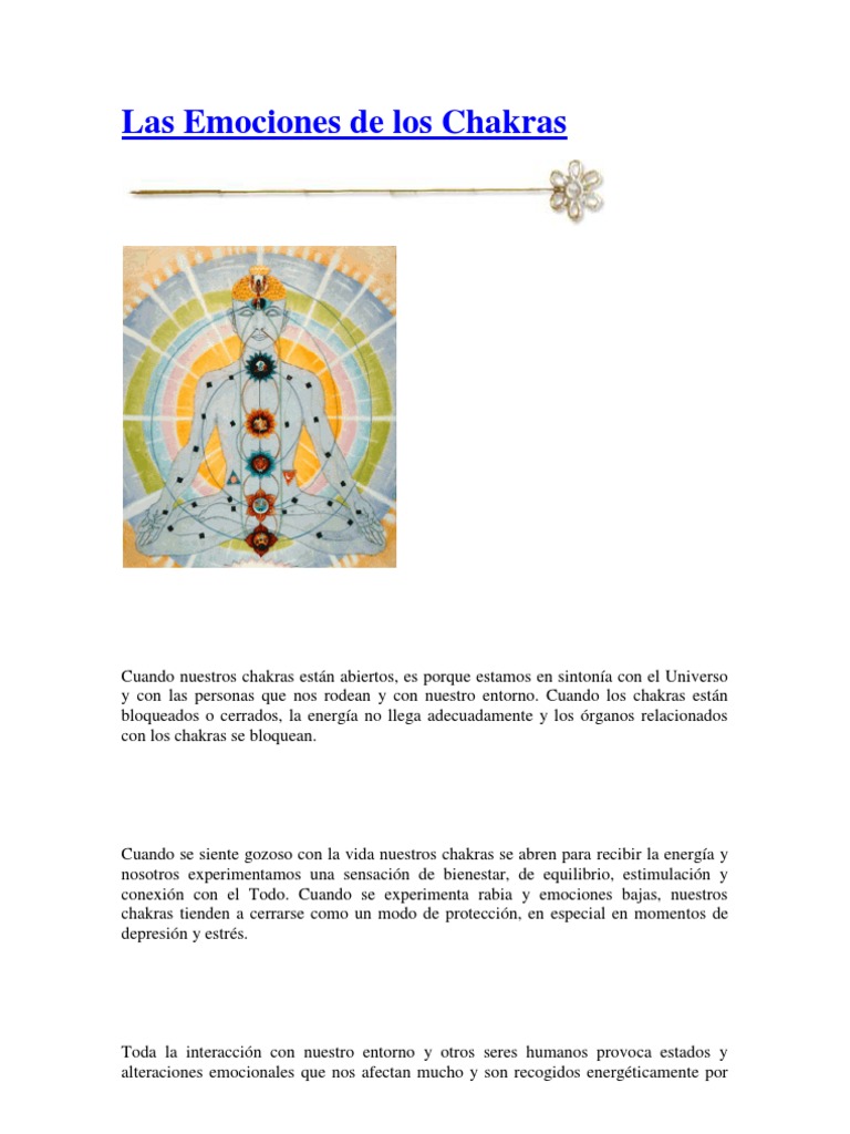 Las Emociones de Los Chakras | PDF | Chakra | Las emociones