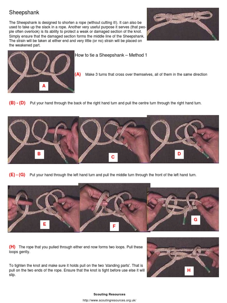 Image Result For Sheep Shank How To Tie A Sheep Shank Netknots