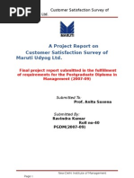 Download Customer Satisfaction of Maruti by ankitawasthi111 SN16558383 doc pdf