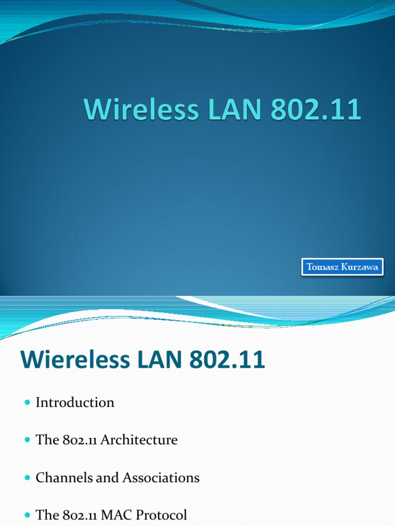 Overview of IEEE 802.11 Architecture | PDF | Wireless Lan | Ieee 802.11