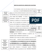 Acta requerimiento rectificación partidas