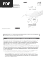 Samsung Series 6 LED TV Manual[UD6400-ZA]