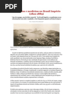 Epidemias e medicina no Brasil Império 1822