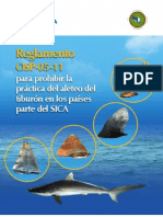 Reglamento OSP 05-11 Para Prohibir La Practica Del Aleteo Del Tiburon en Los Paises Parte Del SICA