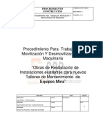 Procedimiento para Trabajos de Movilización y de