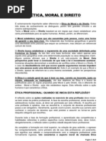 ÉTICA, MORAL E DIREITO