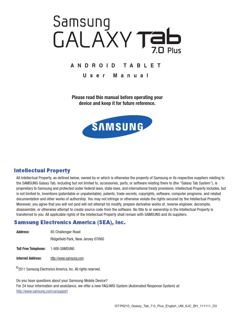 User Manual Guide Samsung Galaxy Tab 3.8.0 | PDF | Usb | Gmail