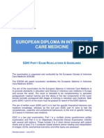 ESICM EDIC Part I exam guide