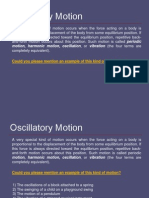 Oscillatory Motion 1