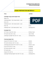 Examinations Preparation Materials