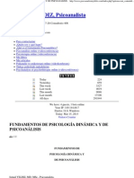 FUNDAMENTOS DE PSICOLOGÍA DINÁMICA Y DE PSICOANÁLISIS