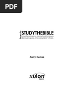 Learn To Study The Bible by Andy Deane (FIRST CHAPTER)