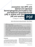 Nasal Provocation Test (NPT) With Isolated and Associated Dermatophagoides Pteronyssinus (DP) and Endotoxin Lipopolysaccharide (LPS) in Children With Allergic Rhinitis (AR) and Nonallergic Controls