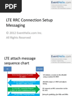 LTE RRC Connection Setup Messaging