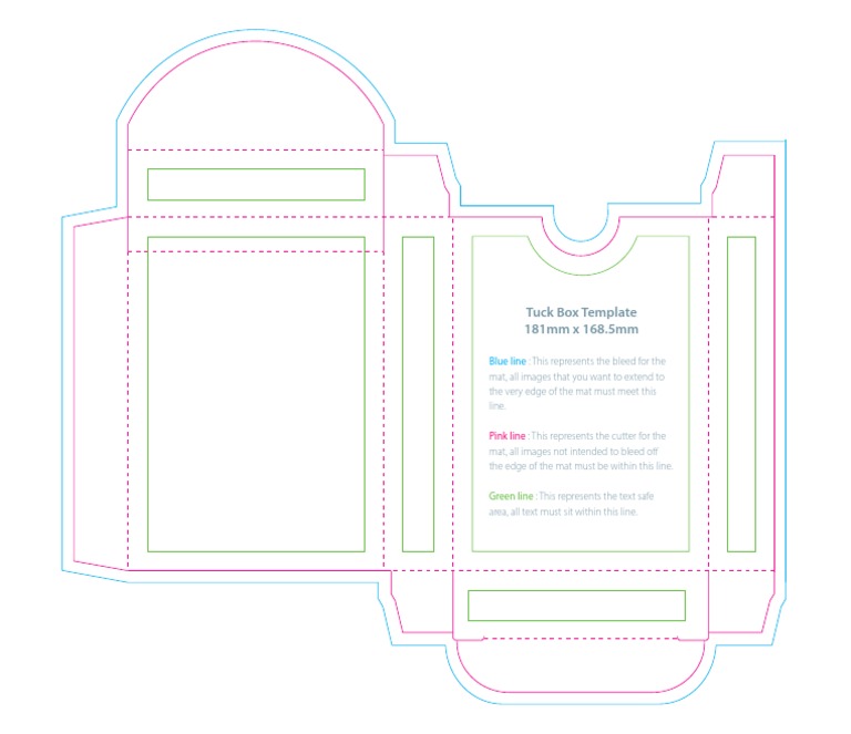 ECONOMY Playing Card Tuck Box Template ECONOMY Playing Card Tuck Box Template
