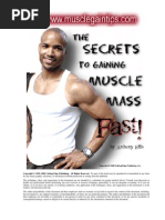The Secrets to Gaining Muscle Mass -- Fast - Anthony Ellis- COMPLETE (WORKS)