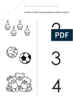 Name:: Draw A Line From The Number To The Corresponding Number of Items