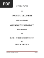 Download Housing Delivery in Nigeria by Oresegun Adedapo SN16567804 doc pdf
