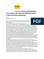 La carta del Papa a los líderes del g-20