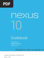 Download Google Nexus 10 User Manual Guidebook For Android Jelly Bean 422 English by nexusguide SN165692558 doc pdf