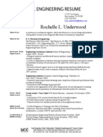 Mechanical Engineering Resume Rochelle L. Underwood