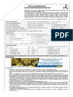 Irctcs E-Ticketing Service Electronic Reservation Slip (Personal User)