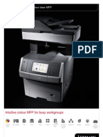 Midshire Business Systems - Lexmark XS748de - Colour Laser MFP Brochure