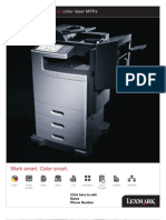 Midshire Business Systems- Lexmark XS796 Family - Colour Laser MFPs Brochure 