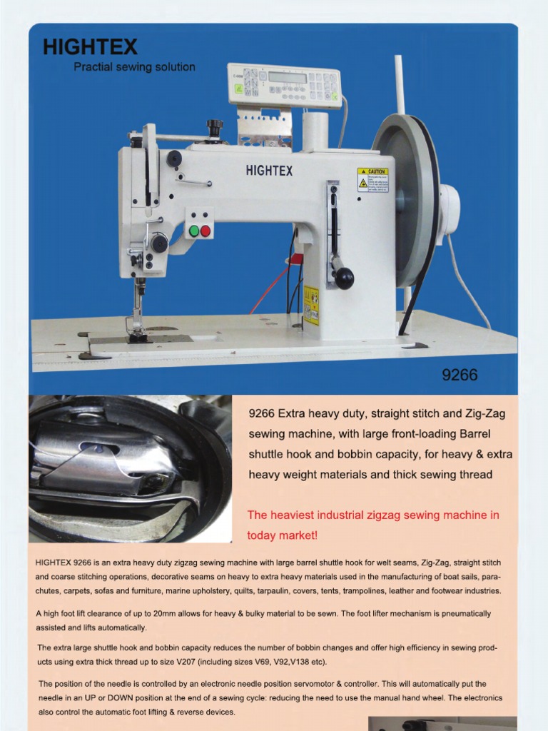 266 Extra Heavy Duty Straight Stitch and Zig-Zag Sewing Machine |  Upholstery | Sewing Machine