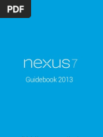 Download Google Nexus 7 2013 Tablet User Manual Guidebook For Android Jelly Bean 43 English by nexusguide SN165717890 doc pdf