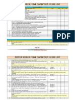 KS1-Power Boiler First Inspection Guide List