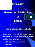 Efficiency in Generation & Utilization of Steam