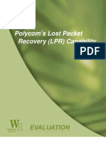 Wainhouse Research - Polycom's Lost Packet Recovery (LPR) Capability