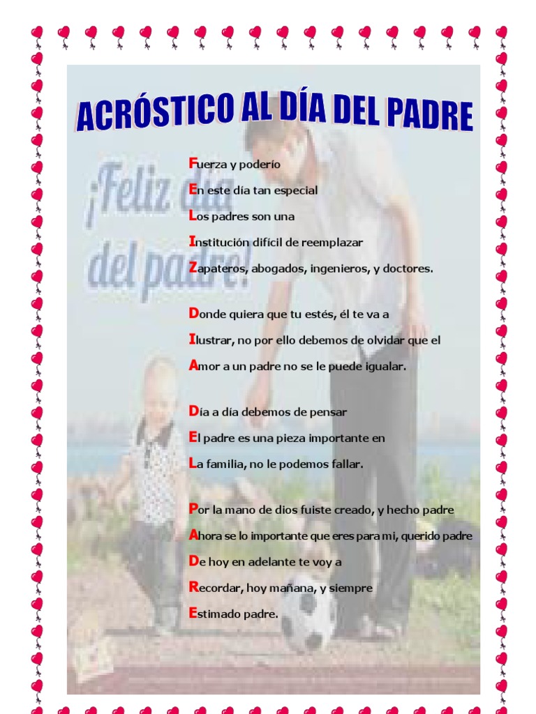 Acróstico Al Dia Del Padre | PDF