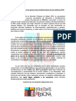 Comunicado público en apoyo a las movilizaciones de los médicos APS